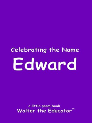 cover image of Celebrating the Name Edward